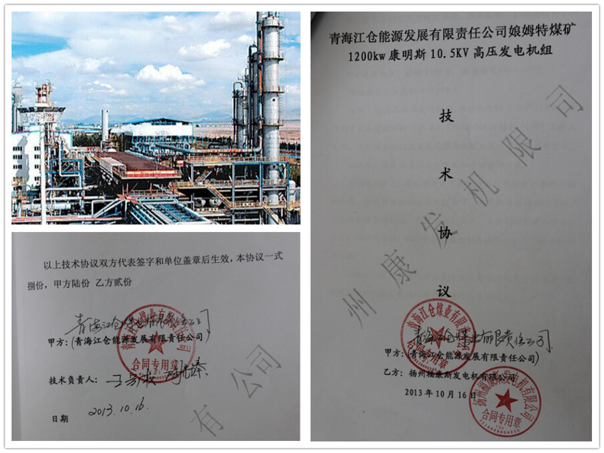 柴油发电机组案例：青海江仓能源康明斯发电机案例